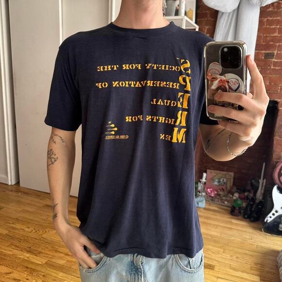 Vintage 70s Sperm Funny Men’s Rights Graphic Tee Shirt - Picture 6 of 7